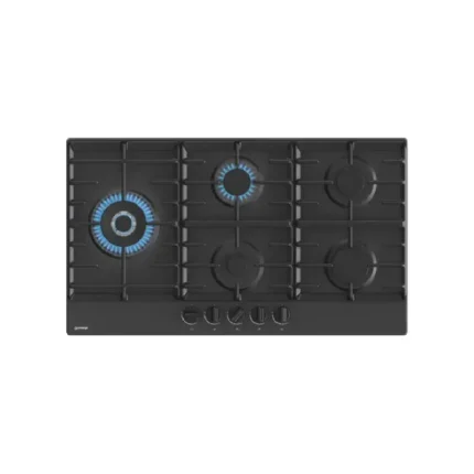 TABLE GAZ 90cm 5 FEUX VERRE GORENJE